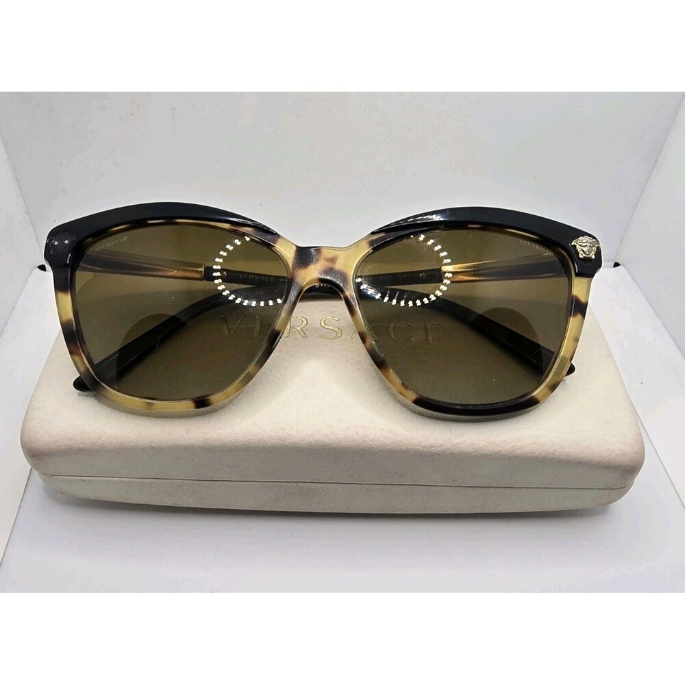 Versace MOD 4313 5177/T5 Cat Eye Polarized Sunglasses 57-15-140 Read Description